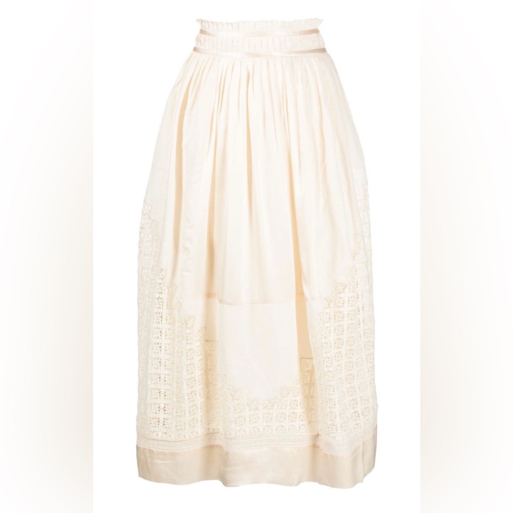 Nwt Ulla Johnson Ivory Cadena Skirt Size 8